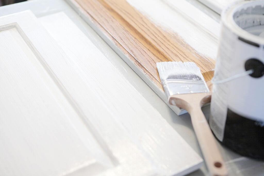prepare to paint kitchen cabinets